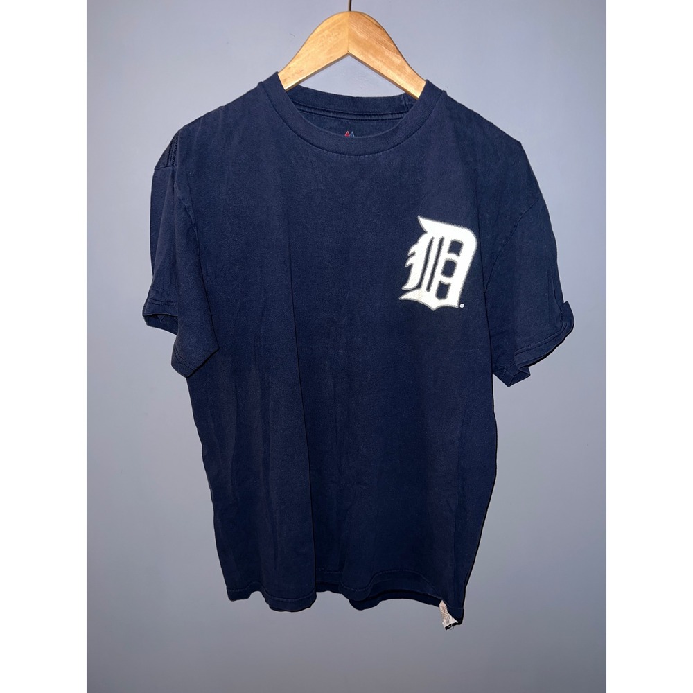 Majestic Detroit Tigers Ian Kinsler Navy Blue Player T-Shirt Mens Large MLB 3